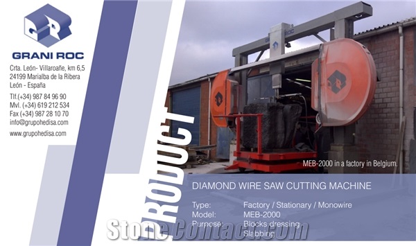 MEB 2000 - MEB ECO Single Wire Diamond Wire Saw Cutting Machine
