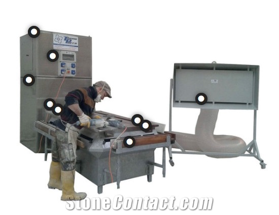 Tower Bench with mobile suction device BS200 PLUS