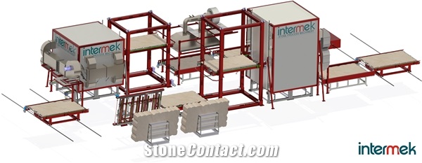 HTR-BC - Double tower oven in circle Stone Drying, Catalysing Oven