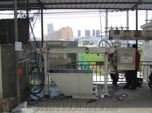 Water recycle machine system, stone slurry water recycle treatment recycle plant