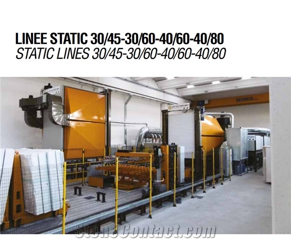 STATIC LINES 30/45-30/60-40/60-40/80- Customized Resin Line with Separated Static Storehouse