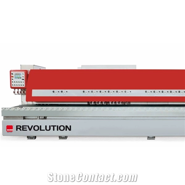 Revolution - Combined Round Bevelling and Flat Edge Polishing Machine