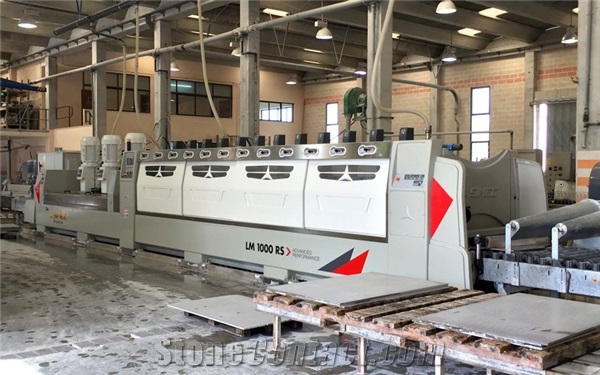 SIMEC LM 650 RS- LM 1000 RS Calibrating and Polishing Machine for Marble Slabs, Strips