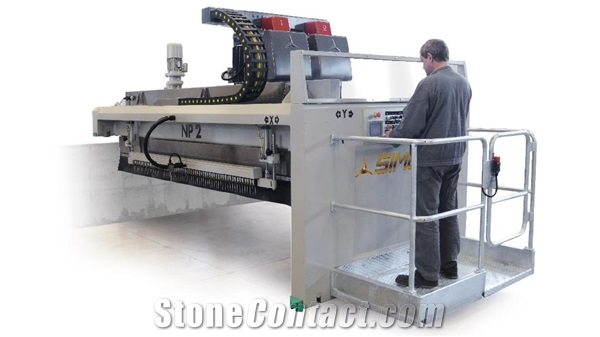 SIMEC NP2 Polishing Machine for Marble or Granite Slabs with Two Heads