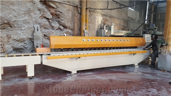 Som-maK 12 - 14 - 16 - 18  Head Edge Polishing- Chamfering Machine for Marble, Granite