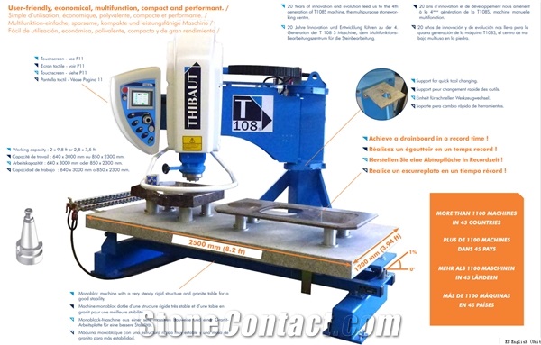 T108S V4 Multifunction Manual Machine for milling, polishing, drilling, profiling, cutting