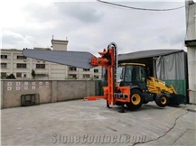 Backhoe Chain Saw Block Squaring Machine