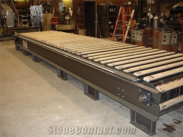 Wood Slat Wide Conveyor Slider Bed