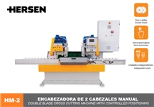 HM-2 Cross cutting machine with double blade and controlled positioning