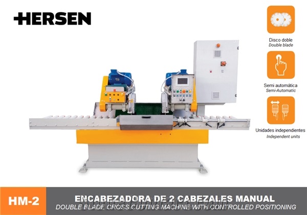 HM-2 Cross cutting machine with double blade and controlled positioning