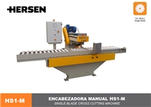 HS1-MX Single Disc Automatic or Manual Cross Cutting Machine