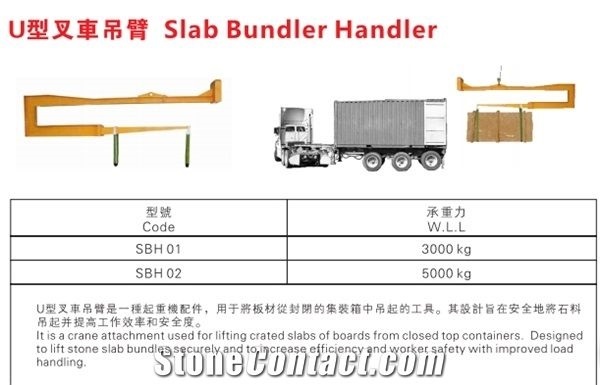 SBH 01-SBH 02 U Type Container Loader, Slab Bundle Handler, Slab Bundle Lifter