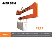 50183 B/BL Jib Arm Crane for Loading and Unloading Slabs in Closed Containers