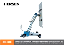 880-300 Trolley with hidraulic arm for handling installation and for slabs