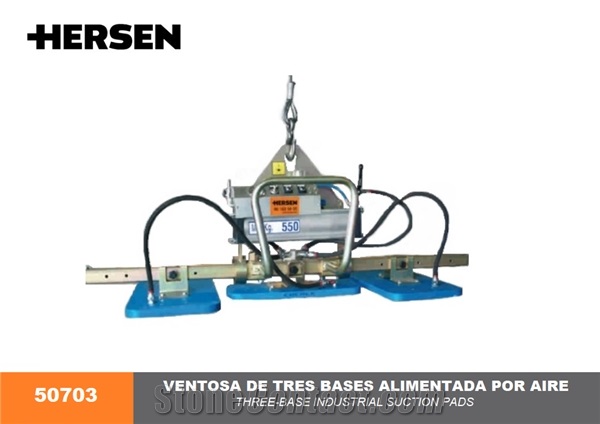 Hersen 50703 Three-base Industrial Suction Pads