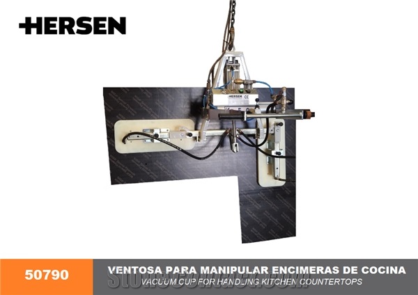Hersen 50790 Vacuum cup loader for handling kitchen countertops