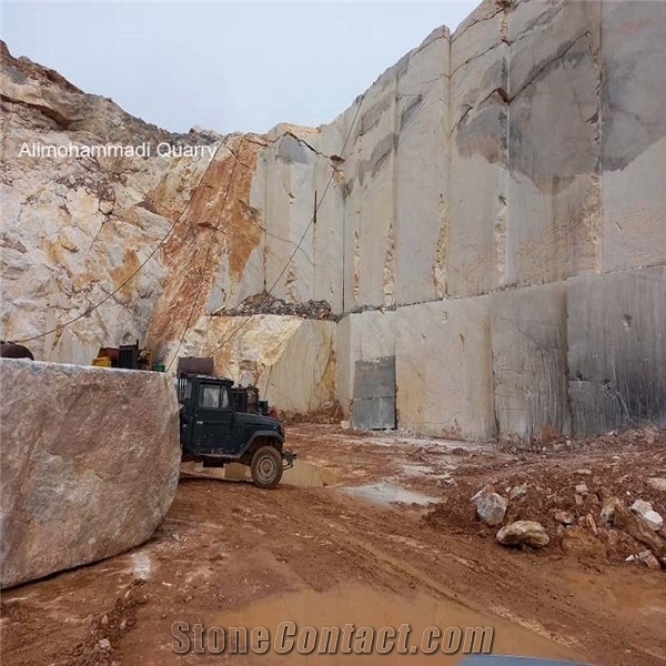 Alimohammadi Quarry- Blue Emperador Crystalline Marble Quarry