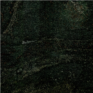 Dark Green Pomegranite red dots flamed and brushed