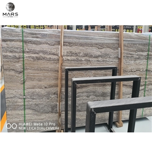 2021 Silver Travertine Grey Stone Natural Stone Slabs