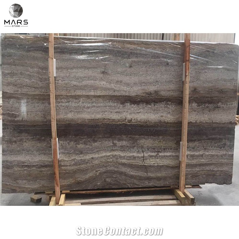 2021 Silver Travertine Grey Stone Natural Stone Slabs