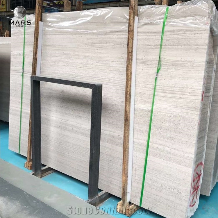 Chenille White Wood Grain Marble Limestone for flooring tile
