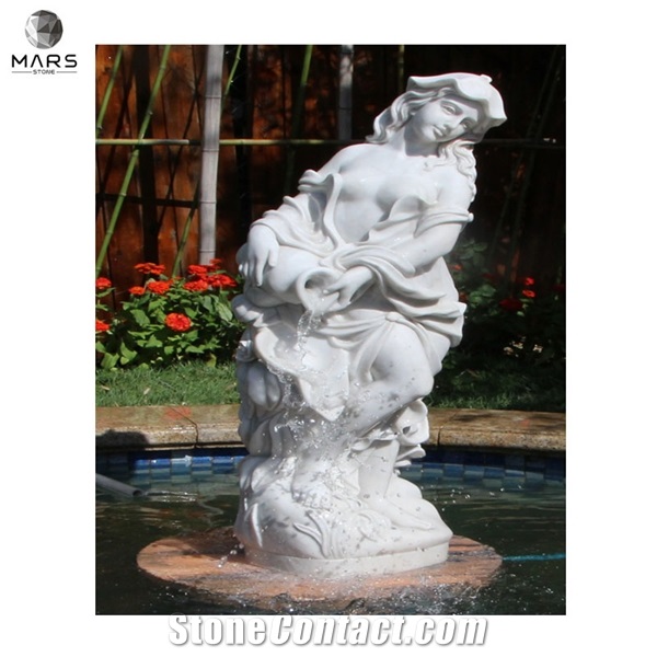 Granite Water Fountain For Courtyard Decorative Statue