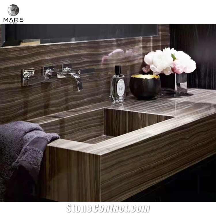Hot sell Good price Canada Brown Wooden Marble On Sale