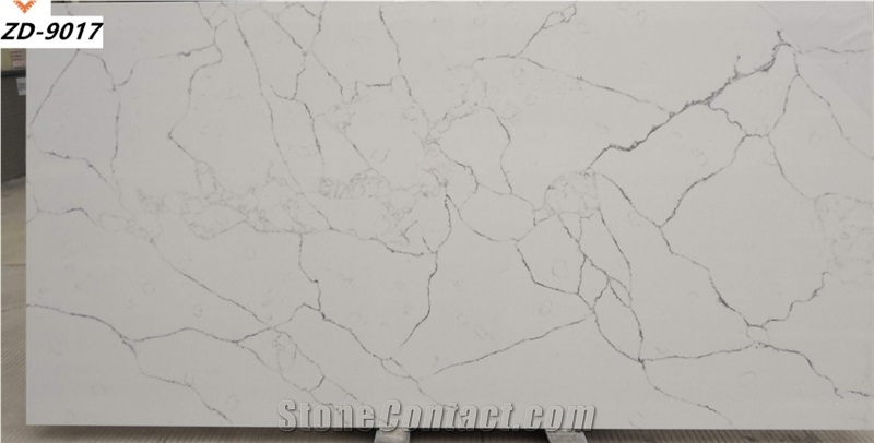 Cheap Price 126"x 63" JUMBO Calacatta White quartz slabs 