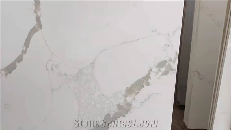 quartz engineered calacatta stone for interior 
