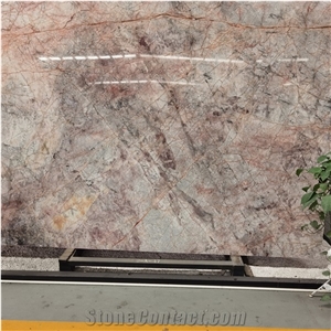 Impression Versailles pink marble slab luxury design