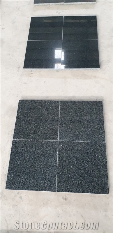 Black Granite Night Snow tile and slab