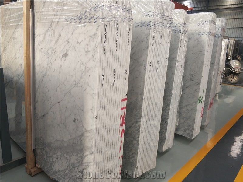 Bianco Carrara Marbla Tiles & Slabs New Arrived Italy