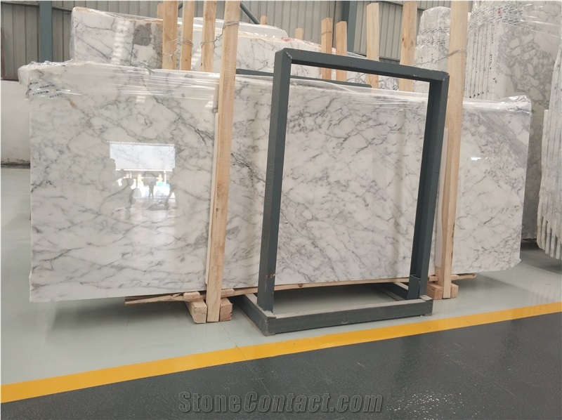New Bianco Carrara Marble Slabs & Tiles Italy Classy