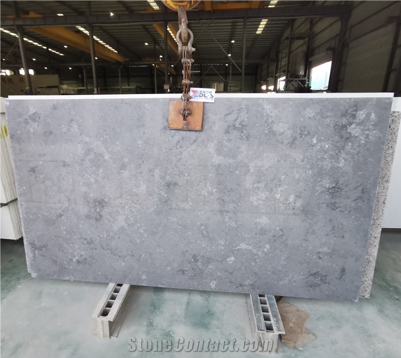 China Concrete Grey Quartz Slabs to Australia