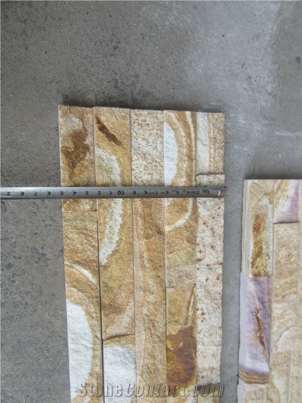 Split Surface Z Shape Sandstone Stacked Stone Veneer