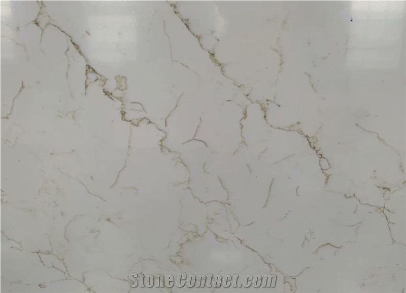 Caesarstone Artificial Carrara White Quartz Stone Slab Tiles