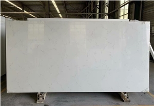 Carrara White Engineered Artificial Stone Quartz Slab Tile
