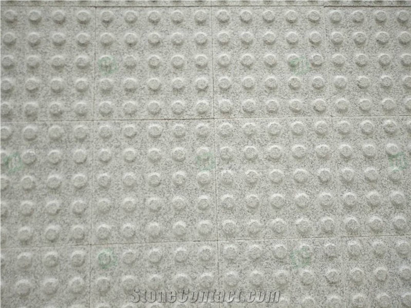 G603 Grey Granite Blind Stone Grooved/ Dots Blind Tiles