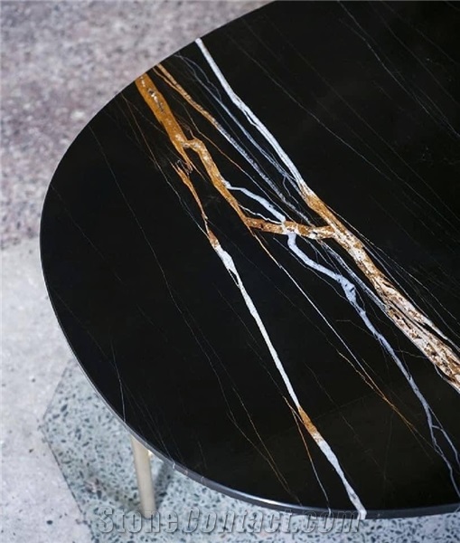 Black Laurent Marble for Table & Interior Design