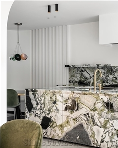 Ice Connect Marble Fantasy Green for Interior Design Project