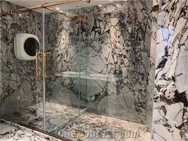 Elephant black Marble slabs for bathroom wall cladding