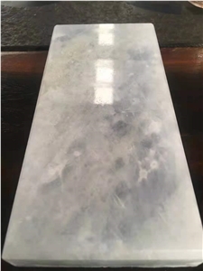Brazil Blue Crystal Marble Polished Custom Countertops