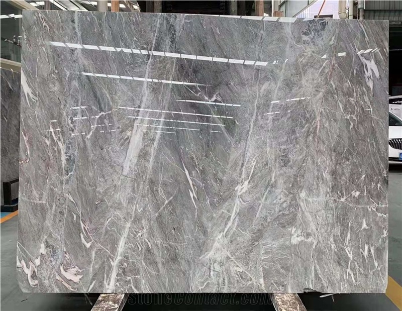 Chinese Gucci Grey Marble Polished Custom Countertops