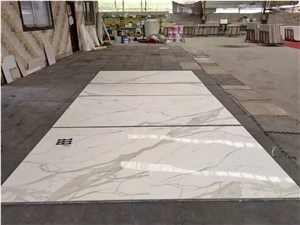 Italy Calacatta White Marble Polished composite panel Slabs