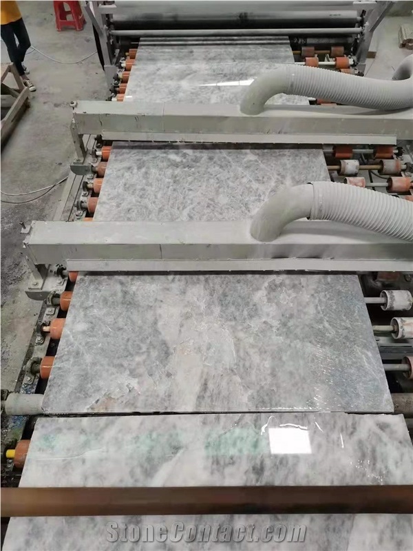 Turkey Blue ice Grey Marble Polished Floor Covering Tiles