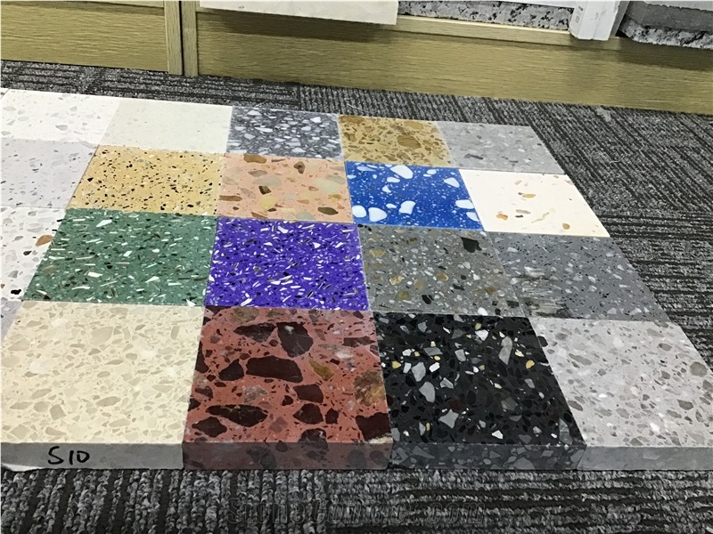 Different Terrazzo slabs tiles sample availble