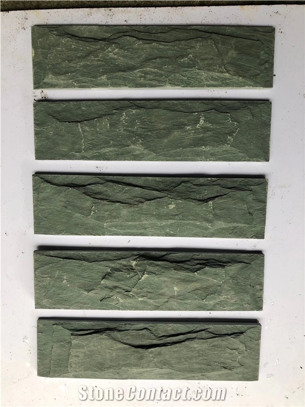 Green Slate Natural Split Mushroom Surface Wall CladdingTile