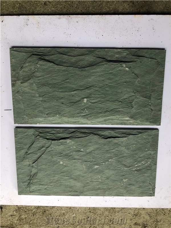 Green Slate Natural Split Mushroom Surface Wall CladdingTile