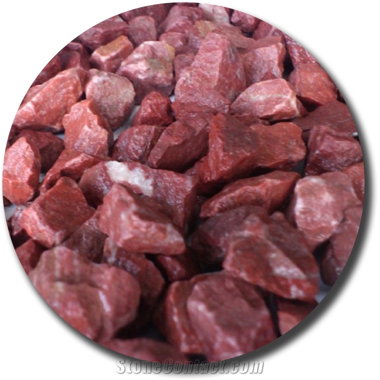 China red stone aggregate gravel