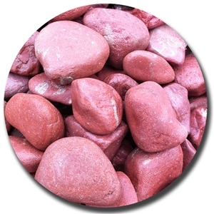 natural color China red pebble stone for garden